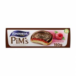 Bizcocho recubierto de frambuesa y chocolate Pims Fontaneda 150 g.