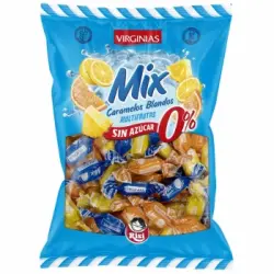 Caramelos blandos multifrutas sin azúcar Virginias sin gluten y sin lactosa 110 g.