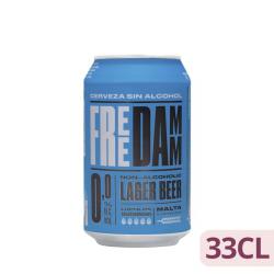 Cerveza 0,0% sin alcohol Free Damm Lata 330 ml