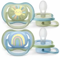 Chupete anatómico de silicona niño 0-6m Ultra Air Philips Avent 2 ud.