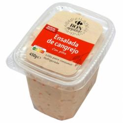 Ensalada de cangrejo con piña Carrefour 450 g.