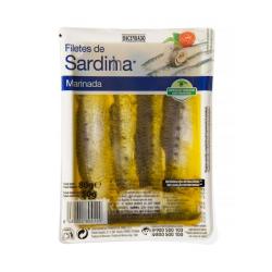 Filetes de sardina marinada Hacendado en aceite de oliva virgen extra Bandeja 0.08 kg