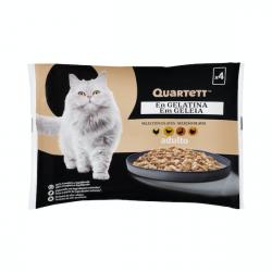 Gelatina gato adulto selección de aves Quartett Paquete 0.34 kg