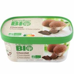 Helado de chocolate ecológico Carrefour Bio 450 g.