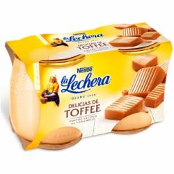 Postre delicias de toffee Nestlé La Lechera sin gluten pack de 2 unidades de 125 g.