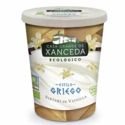 Yogur estilo griego de sirtaki de vainilla ecológico Casa Grande Xanceda 400 g.