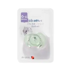Chupete silicona reversible tacto suave Deliplus +0 a 6 meses