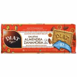 Galletas con almendra y zanahoria Diat Radisson sin aceite de palma 220 g.