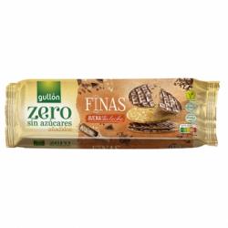 Galletas finas de avena recubiertas de chocolate con leche sin azúcar añadido Zero Gullón 150 g.