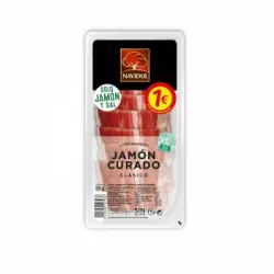 Jamón curado en lonchas Navidul sin gluten 50 g.