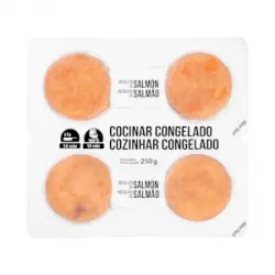 Medallones de salmón Hacendado cocinar congelados