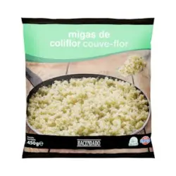 Migas de coliflor Hacendado ultracongeladas Paquete 0.45 kg