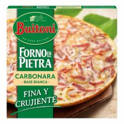 Pizza carbonara fina y crujiente Forno di Pietra Buitoni 300 g.