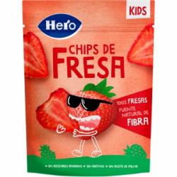 Snack chips de fresa Hero Kids sin gluten sin aceite de palma 12 g.