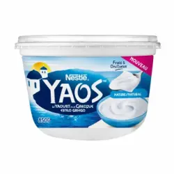 Yogur griego natural Nestlé Yaos 850 g.