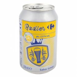 Cerveza Carrefour Radler con limón lata 33 cl