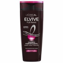 Champú fortificante para pelo frágil con tendencia a caerse full resist L'Oréal-Elvive 370 ml.