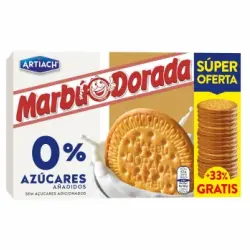 Galletas maría Marbú Dorada Artiach sin azúcar añadido 300 g.