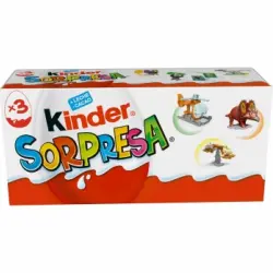 Huevo de chocolate con sorpresa minions Kinder Sorpresa sin gluten 3 ud.