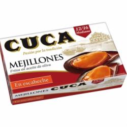 Mejillones en escabeche Cuca sin gluten y sin lactosa 69 g.