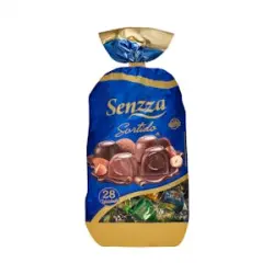 Surtido bombones Senzza de chocolate con avellana, fondant, praliné y almendra