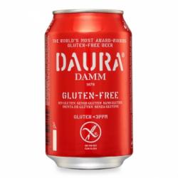 Cerveza Daura sin gluten lata 33 cl.