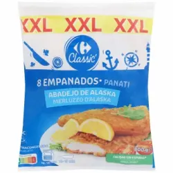 Filete de abadejo empanados XXL Classic ́ Carrefour 800 g.