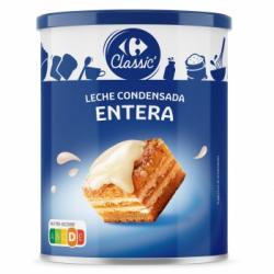 Leche condensada entera Classic Carrefour 1 kg.