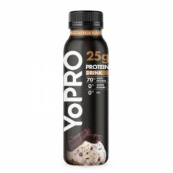 Leche fermentada de proteínas líquida desnatada sabor stracciatella sin azúcar añadido Danone Yopro sin gluten sin lactosa 300 g.