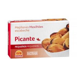 Mejillones picantes en escabeche Hacendado pequeños Lata 0.111 kg