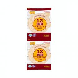 Mini tortillas de trigo Hacendado 2 paquetes X 0.15 kg