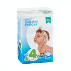 Pañales bebé talla 4 de 9-15 kg Deliplus 3 paquetes X 34 ud