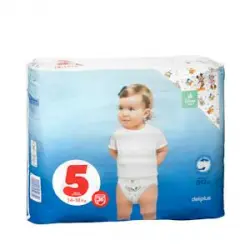 Pañales bebé talla 5 Deliplus de 14-18 kg