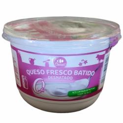 Queso fresco batido desnatado Classic' Carrefour 500 g.