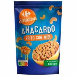 Anacardo frito con miel Sensation Carrefour 125 g.