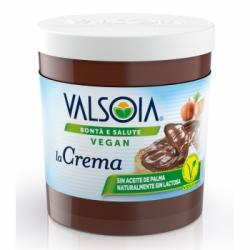 Crema de cacao y avellanas con soja Valsoia sin gluten, sin lactosa y sin aceite de palma 200 g.
