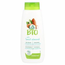Gel de ducha hidratante con extracto de almendra dulce ecológica Carrefour Soft Bio 500 ml.