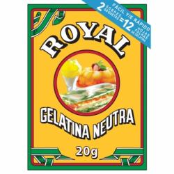 Gelatina neutra en polvo Royal 20 g.