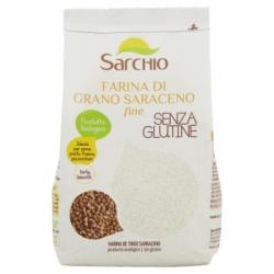 Harina de trigo sarraceno fina ecológica Sarchio sin gluten 500 g.