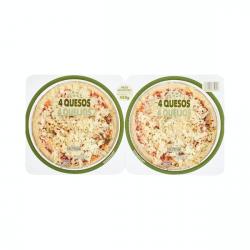 Pizza 4 quesos Hacendado 2 ud. X 0.21 kg