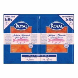 Salmón ahumado noruego Royal pack de 2 unidades de 80 g.