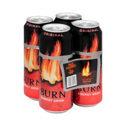 Bebida energética original Burn 4 latas X 500 ml