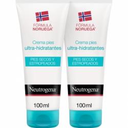 Crema pies ultra hidratante para pies secos y estropeados Neutrogena pack de 2 unidades de 100 ml.