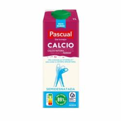 Leche semidesnatada con calcio Pascual brik 1 l.