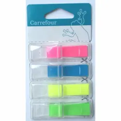 Marcadores con Dispensador Index Carrefour 4x35 uds