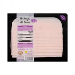Pechuga de pavo 92% lonchas Paquete 0.2 kg