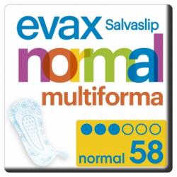 Protegeslip normal multiforma Evax 58 ud.