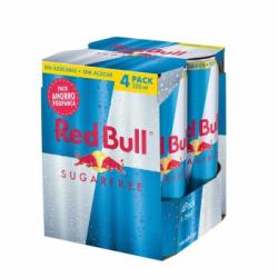 Red Bull Bebida Energética sin azúcar pack 4 latas 25 cl