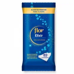 Toallitas suavizante para secadora Elixir Flor 40 hojas