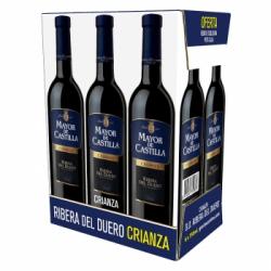 Vino D.O. Ribera del Duero tinto crianza Mayor de Castilla pack de 6 botellas de 75 cl.